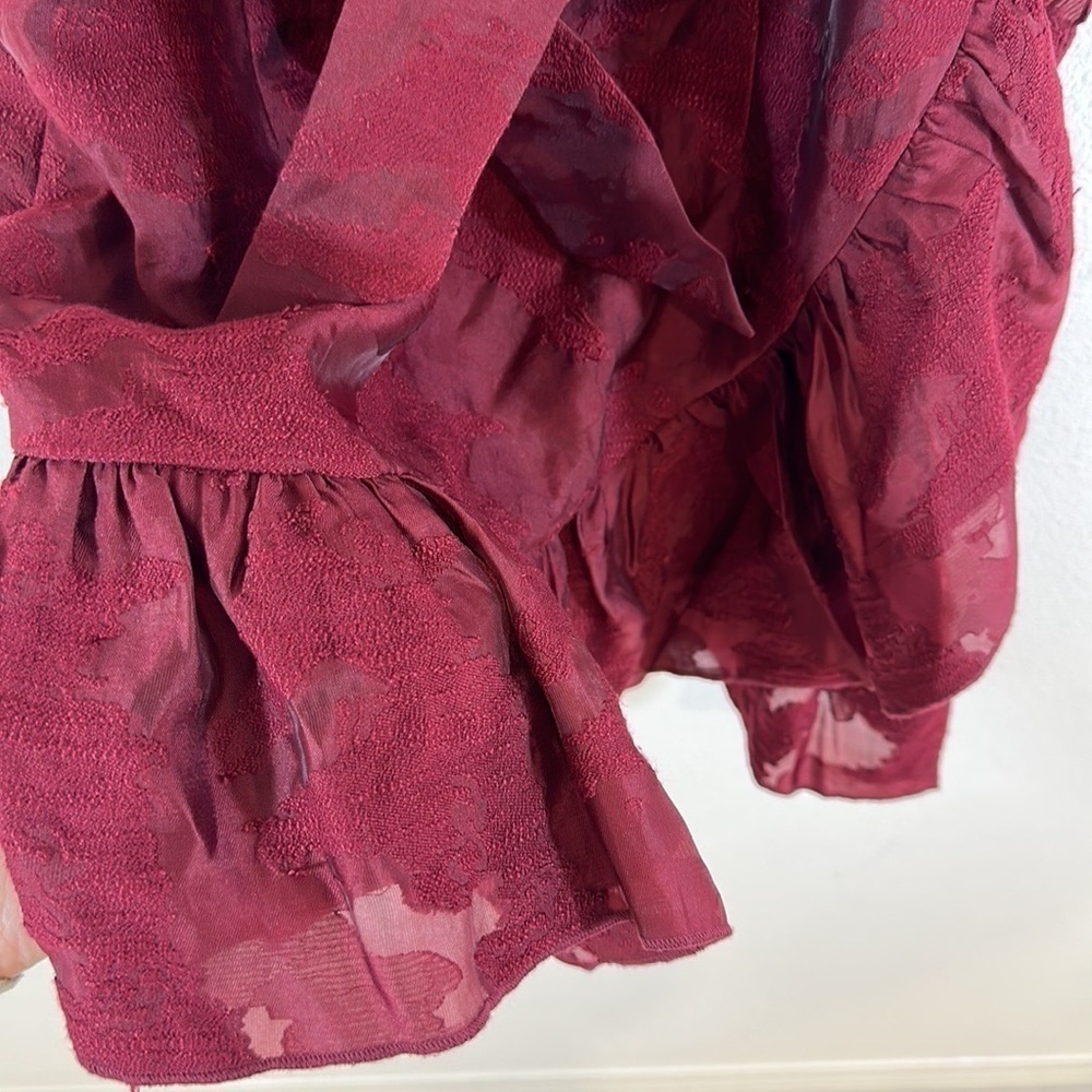C/MEO Collective Textured Ruffle Wrap Dress - Picture 6 of 10